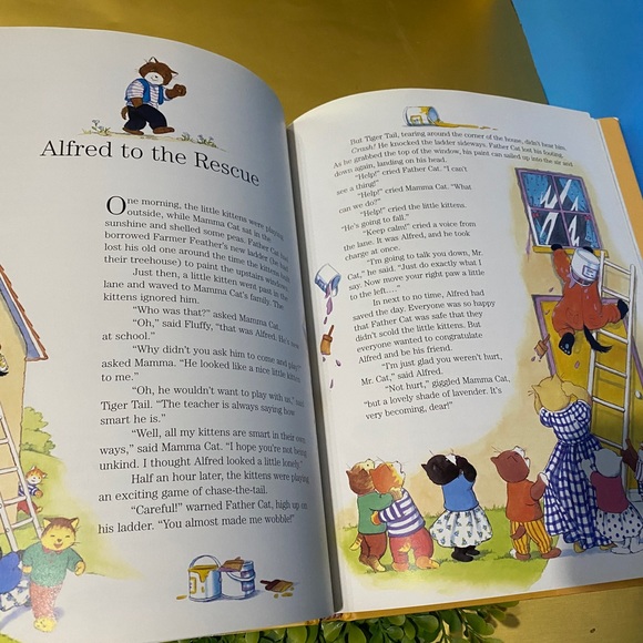 5 MINUTE KITTEN TALES VTG 90s HARDCOVER BOOK & DUST JACKET 80p 12”x9.5” LIKE NEW - Picture 13 of 16